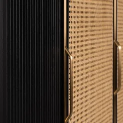 Credenza Joyce White Viennese Cane