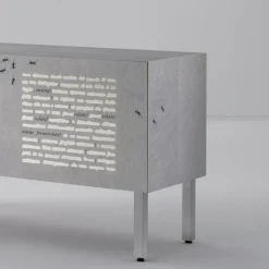 Credenza Le formiche nere Intarsia di Emilio Isgrò