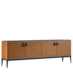 Credenza Levanzo a 4 porte in marrone