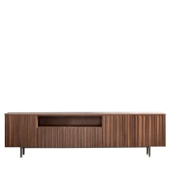 Credenza Line in Frassino con base in metallo