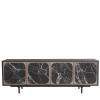 Credenza Margarette a 4 ante effetto marmo Breccia Imperiale