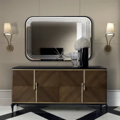 Credenza marrone a 4 porte
