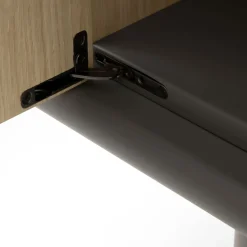 Credenza media Living Oak Wood Gray