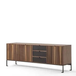 Credenza Melody 4 in legno di noce canaletto
