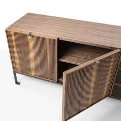 Credenza Melody 4 in legno di noce canaletto