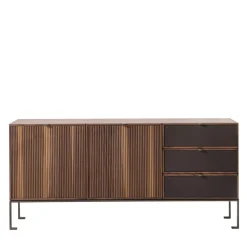 Credenza Melody 3 in legno di noce canaletto