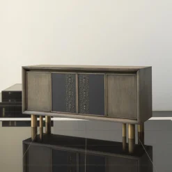 Credenza Mila con tatuaggio geometrico