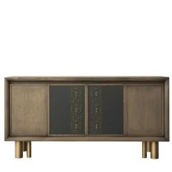 Credenza Mila con tatuaggio geometrico