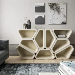 Credenza modulare Messapo in pietra leccese di Noii Studio
