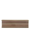 Credenza Naviglio a 4 cassetti in pelle e legno