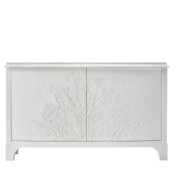 Credenza Novecento in legno di ciliegio bianco