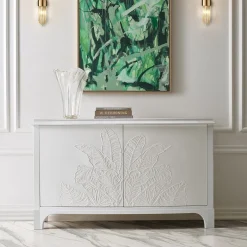 Credenza Novecento in legno di ciliegio bianco