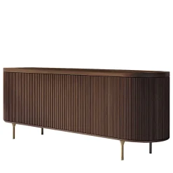 Credenza Opale a 3 ante in noce canalizzato