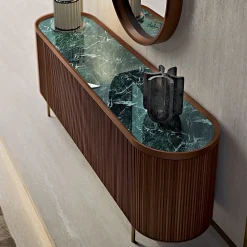 Credenza Opale a 3 ante in noce canalizzato