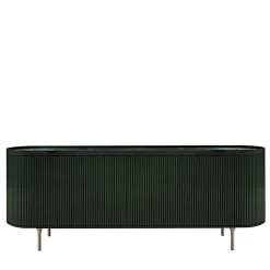 Credenza Opale a 3 ante verde incanalata