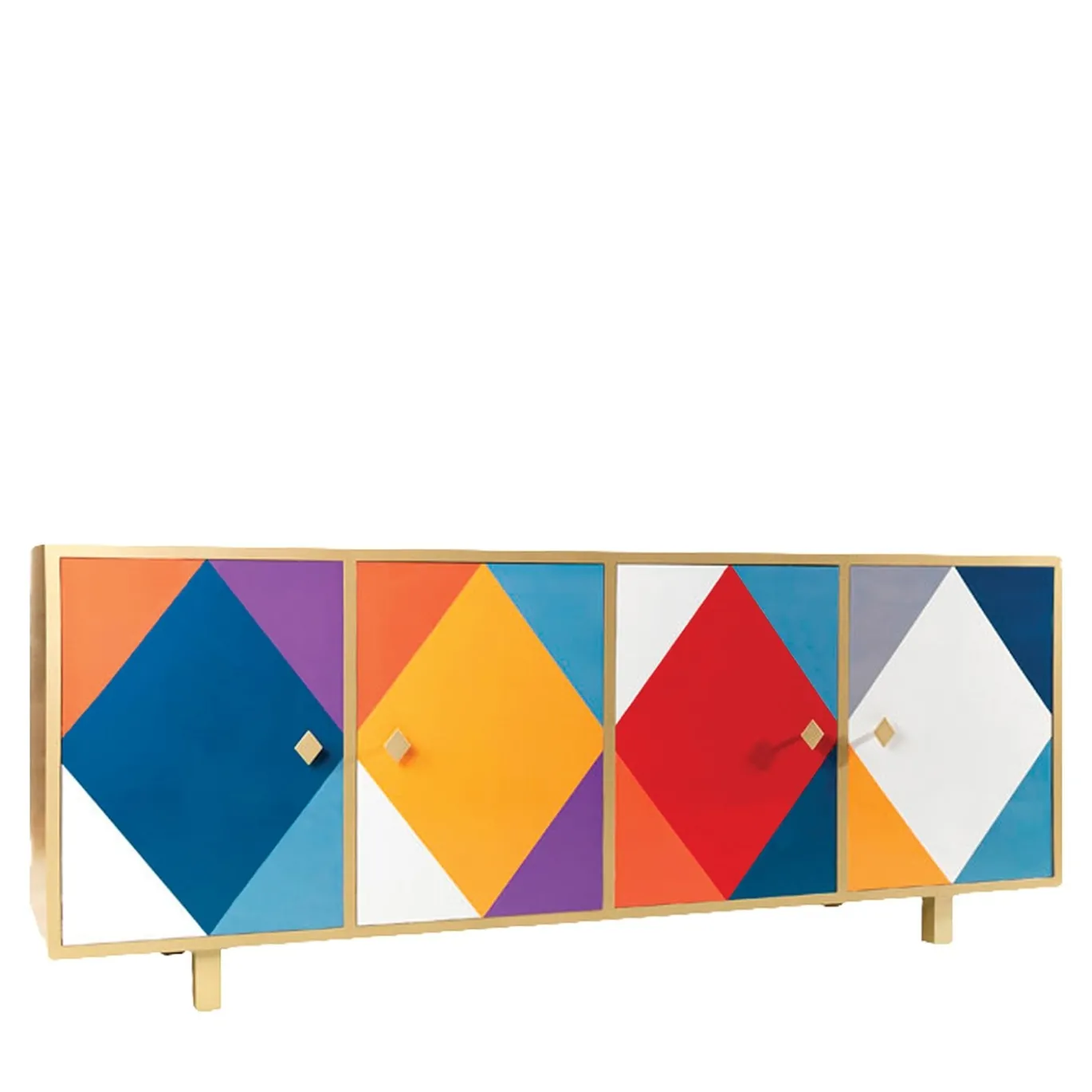 Credenza Pantalone a 4 ante in policromia