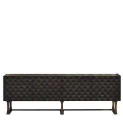 Credenza quadrata in sicomoro