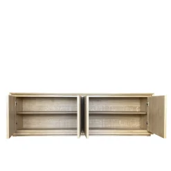 Credenza scanalata a 4 ante Fuga Bassa di Mascia Meccani