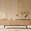Credenza Sipario 3 porte bassa in frassino naturale
