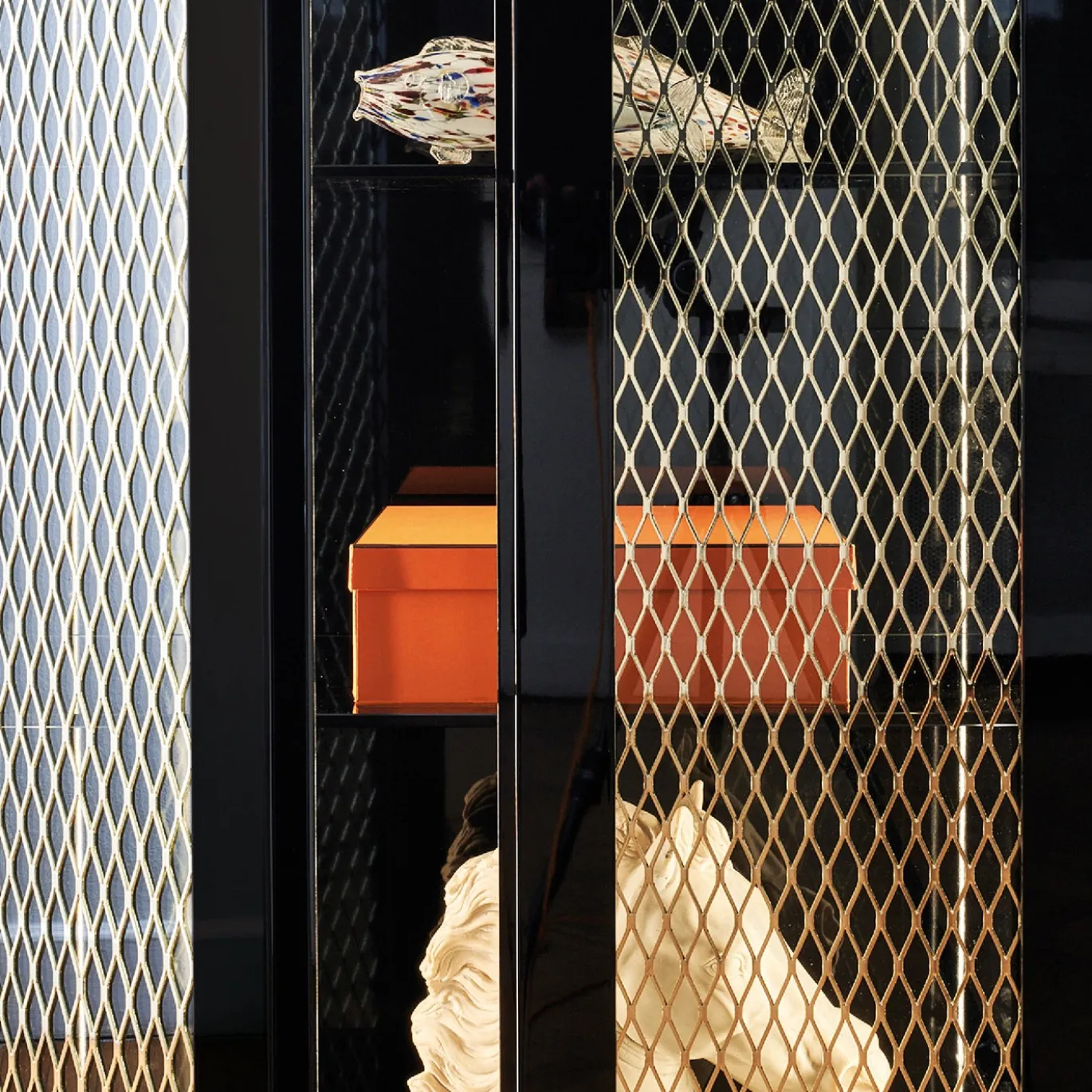Credenza Soho In laccato nero lucido