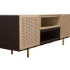 Credenza Swing in Legno di Frassino con Gambe in Ottone