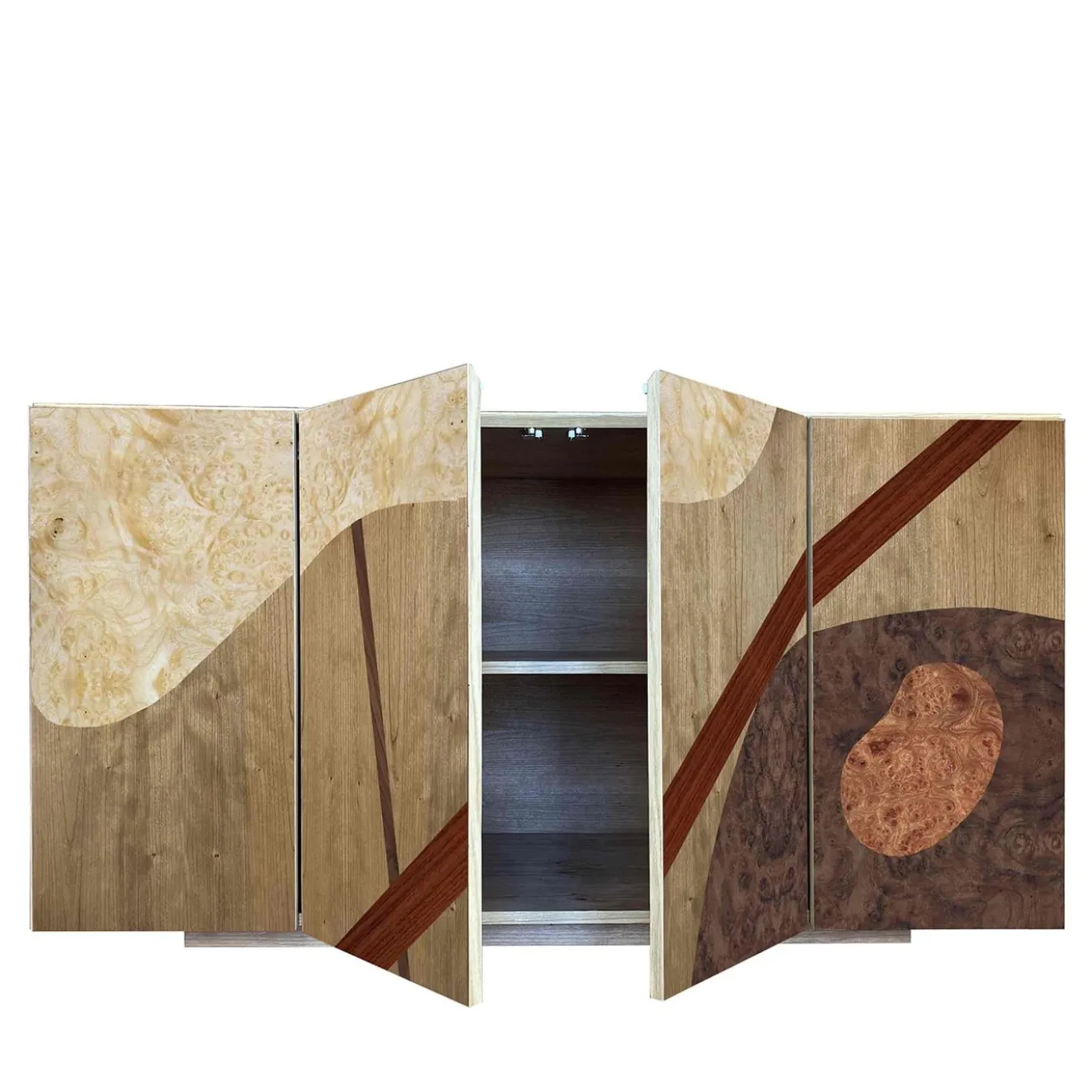 Credenza Tarsia Ts1 4 porte di Mascia Meccani