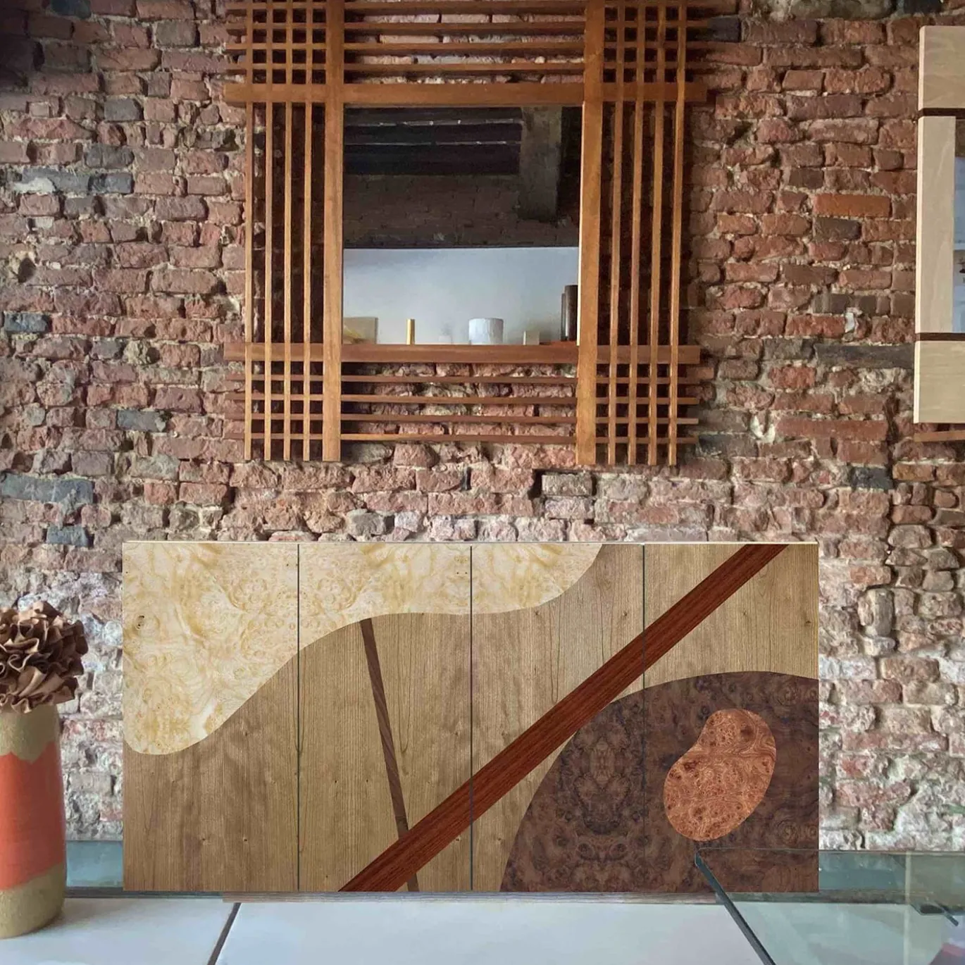 Credenza Tarsia Ts1 4 porte di Mascia Meccani