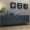 Credenza Universe a 4 porte blu denim