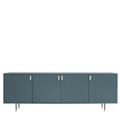 Credenza Universe a 4 porte blu denim