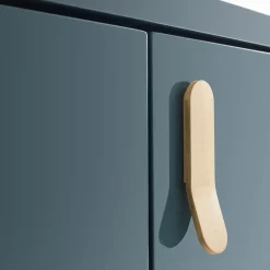 Credenza Universe a 4 porte blu denim