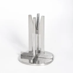 Crocera11 Portacandele in acciaio inox