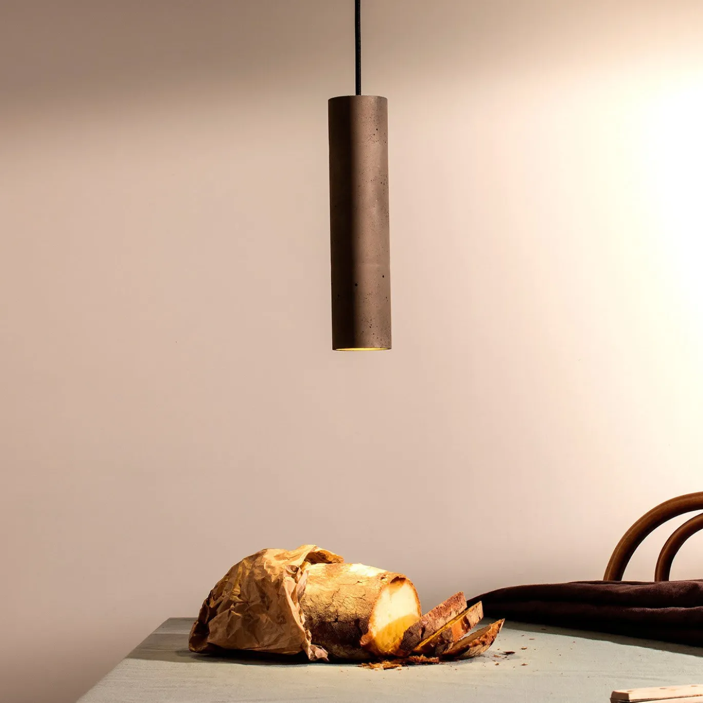 Cromia, lampada a sospensione marrone extra large