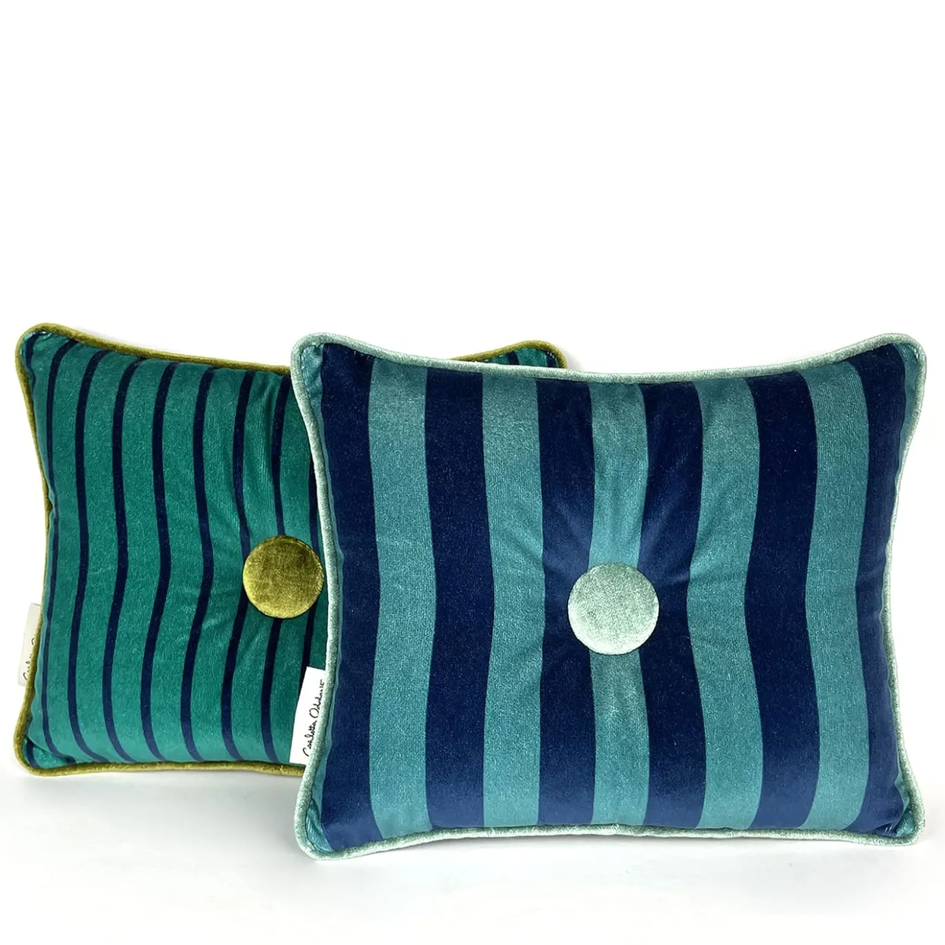 Cuscini Sweet Pillow Blu Baltico e Verde Pavone