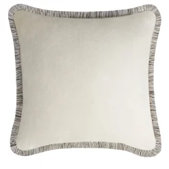 Cuscino Artic Velvet White Happy