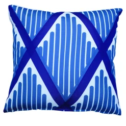 Cuscino blu Pettine