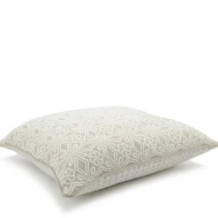 Cuscino Carrè avorio in Tessuto Jacquard Lovely