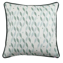 Cuscino Carrè Azzurro in tessuto jacquard TALIA