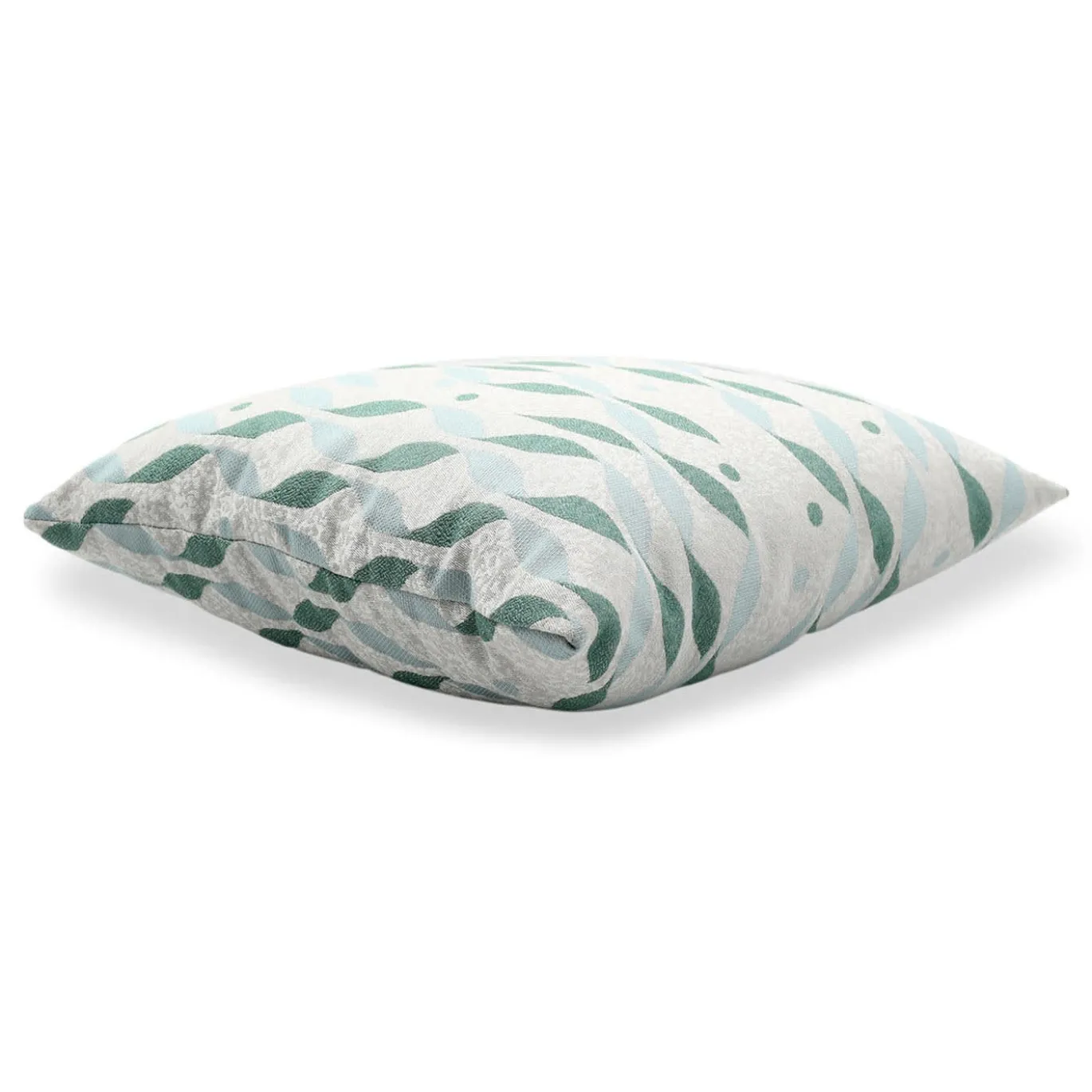 Cuscino Carrè azzurro in tessuto Jacquard TALIA