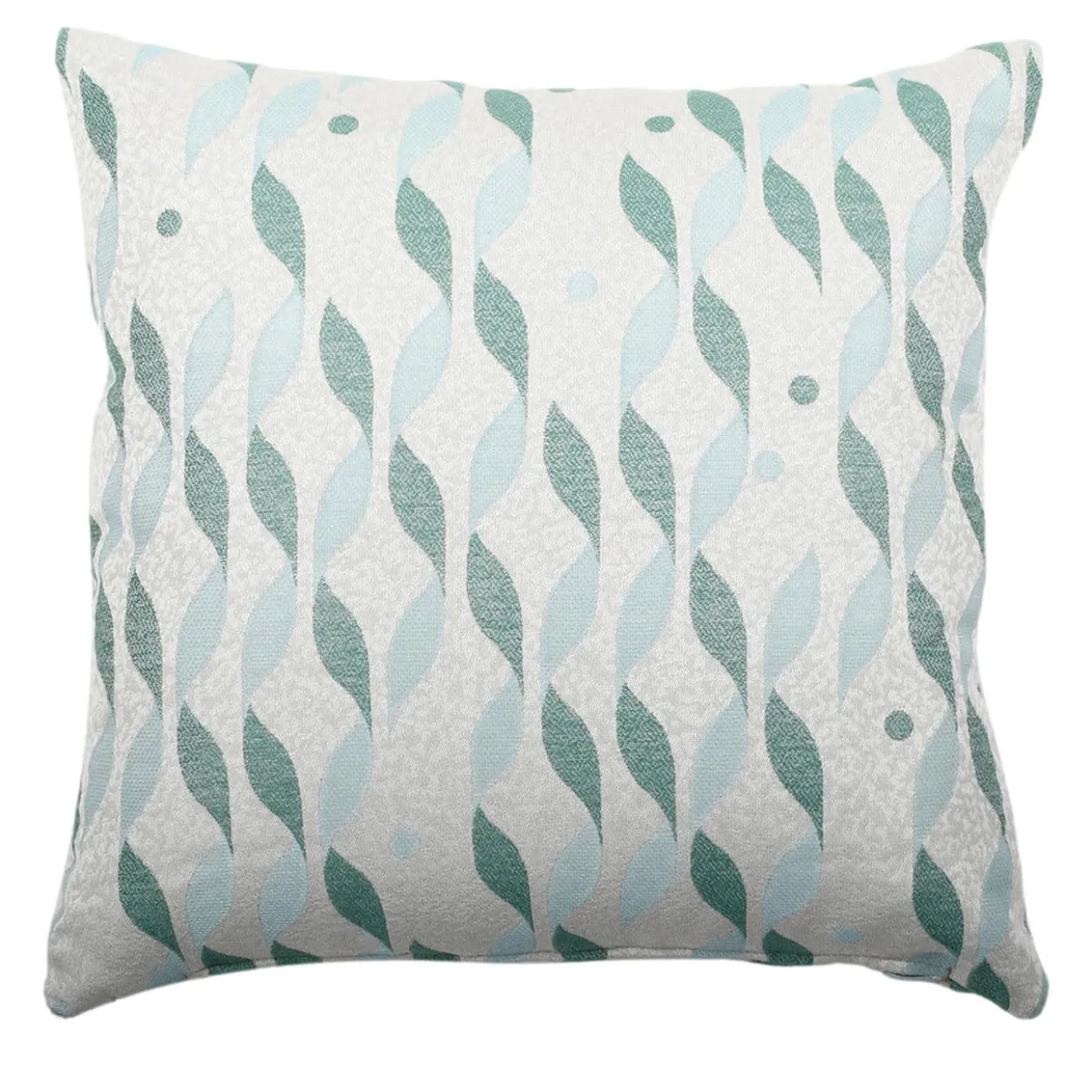 Cuscino Carrè azzurro in tessuto Jacquard TALIA