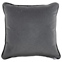 Cuscino Carrè bianco e nero in tessuto jacquard geometrico