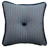 Cuscino Carré blu-grigio in tessuto jacquard a righe