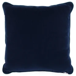 Cuscino Carrè blu in tessuto jacquard a rilievo