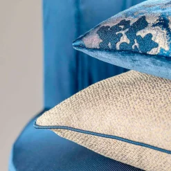 Cuscino Carrè in tessuto jacquard finto unitario