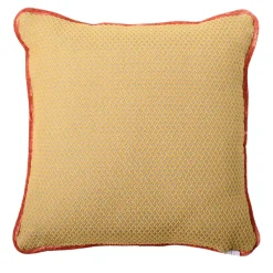Cuscino Carrè in tessuto jacquard falso unito
