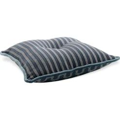 Cuscino Carré in tessuto jacquard a righe