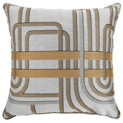 Cuscino Carrè in tessuto Jacquard oro Les Intrigues