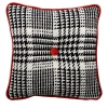 Cuscino Carré in tessuto jacquard Prince di Galles