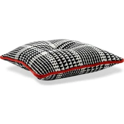 Cuscino Carré in tessuto jacquard Prince di Galles