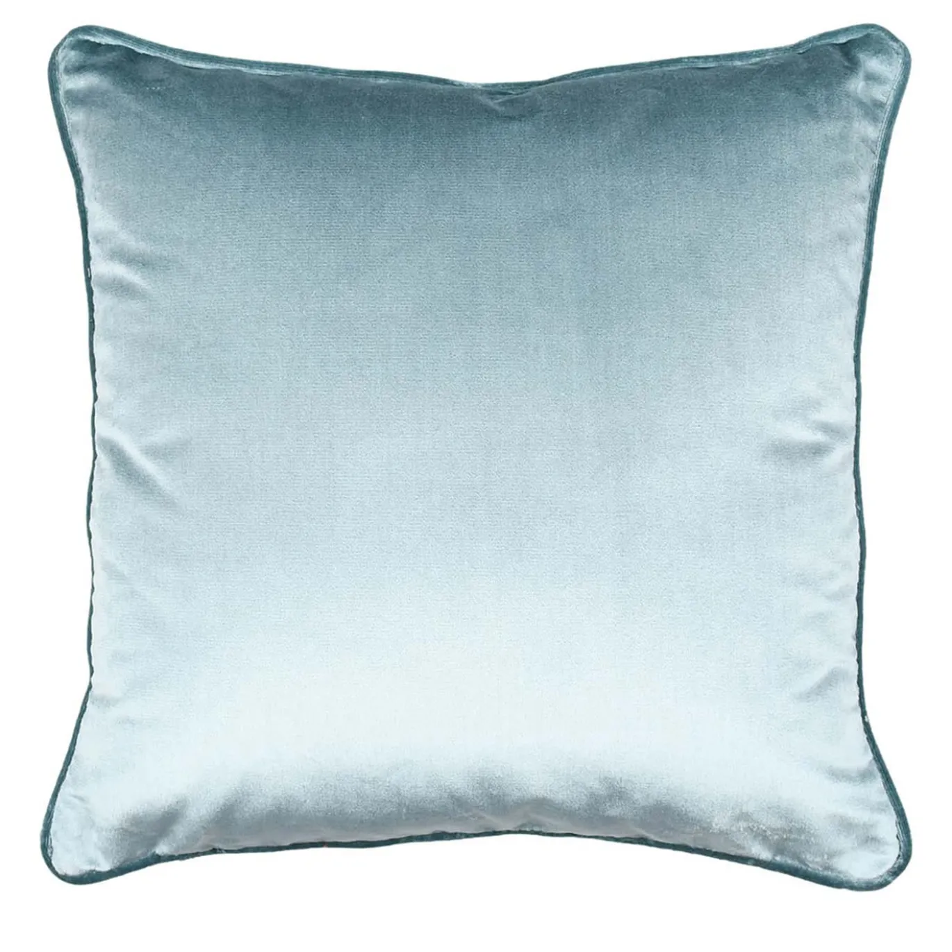 Cuscino Carrè in Velluto di Azzurro Polvere