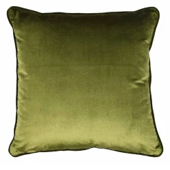 Cuscino Carrè in Velluto di Verde Muschio